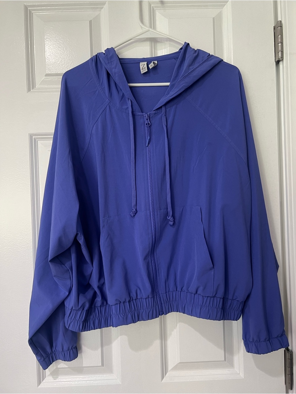 Zella Purple Hooded Zip Jacket XL